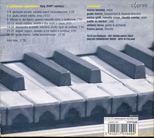 Marco Beasley, Guido Morini, Accordone : Il Settecento Napoletano (CD)