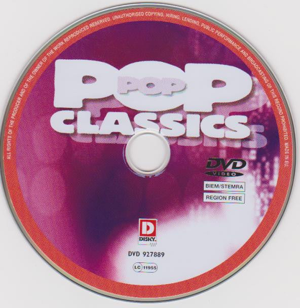 Various : Pop Classics (Original Hits And Video Clips) (DVD-V, Comp, Multichannel, NTSC, Tec)