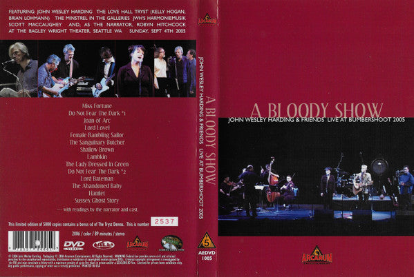 John Wesley Harding : A Bloody Show (DVD-V + CD)