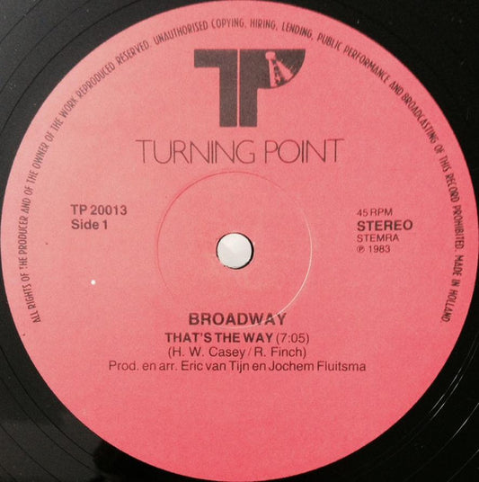 Broadway (6) : That's The Way (I Like It) / Dance On (12")
