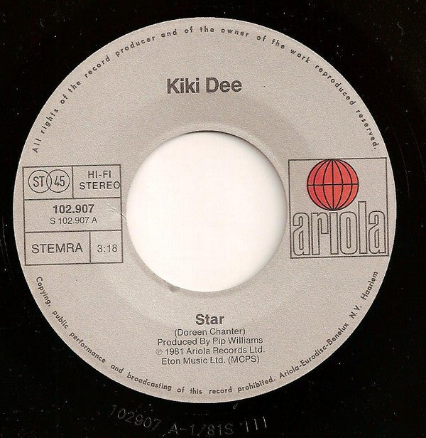 Kiki Dee : Star (7", Single)