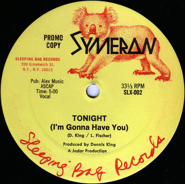 Symeron : Tonight (I'm Gonna Have You) (12", Promo)