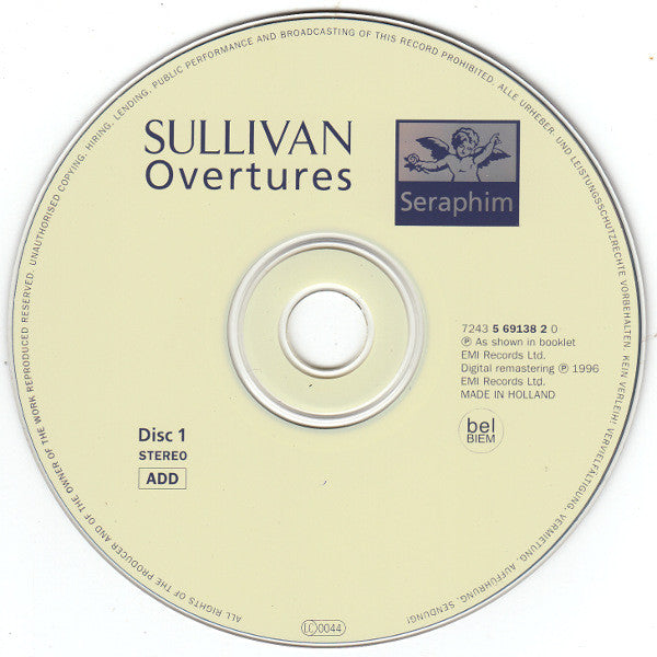 Sir Arthur Sullivan • Gioacchino Rossini | Sir Malcolm Sargent : Overtures (2xCD, Comp)