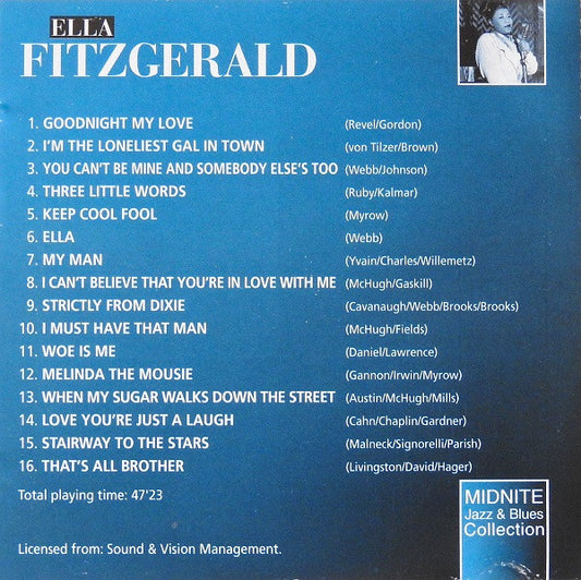 Ella Fitzgerald : Goodnight My Love (CD, Comp)
