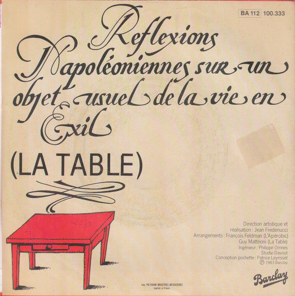 Les Charlots : L'Aperobic (7", Single)