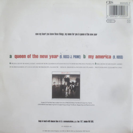 Deacon Blue : Queen Of The New Year (7", Single)