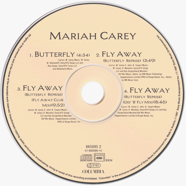 Mariah Carey : Butterfly (CD, Maxi)