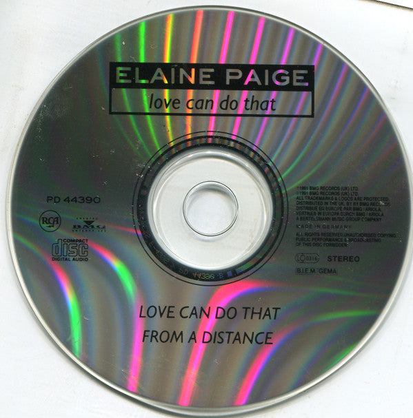 Elaine Paige : Love Can Do That (CD, Single)