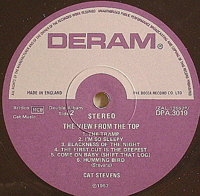 Cat Stevens : The View From The Top (2xLP, Comp, Mono, Gat)