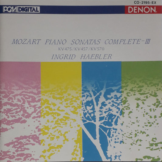 Wolfgang Amadeus Mozart, Ingrid Haebler : Mozart Piano Sonatas Complete - III, KV475 / KV457 / KV570 (CD, Album)