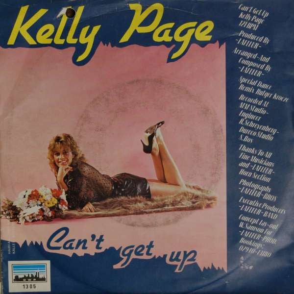 Kelly Page : Can't Get Up (7")
