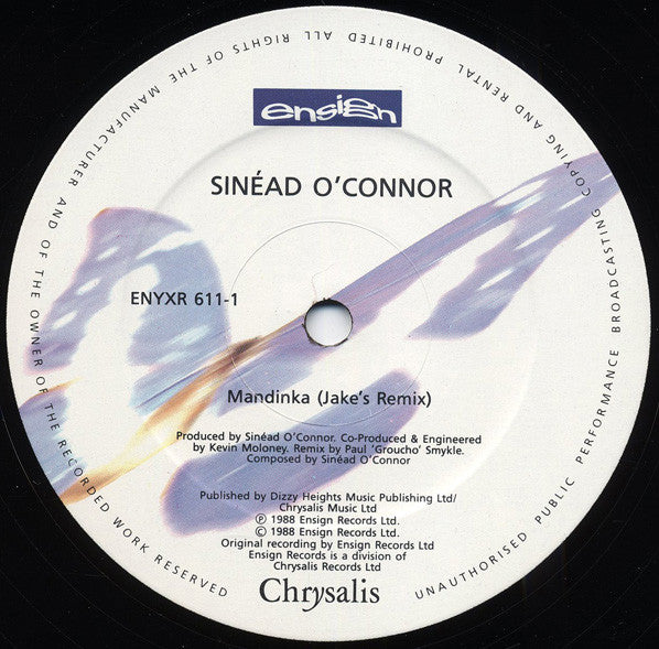 Sinéad O'Connor : Mandinka (Jake's Remix) (12")