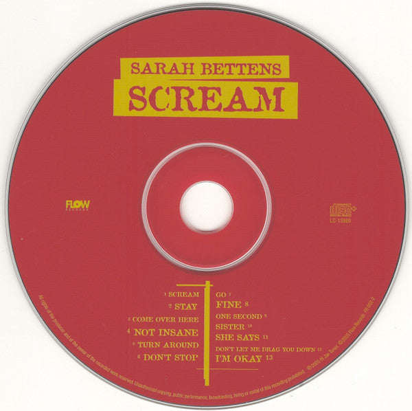 Sarah Bettens : Scream (CD, Album, Enh)