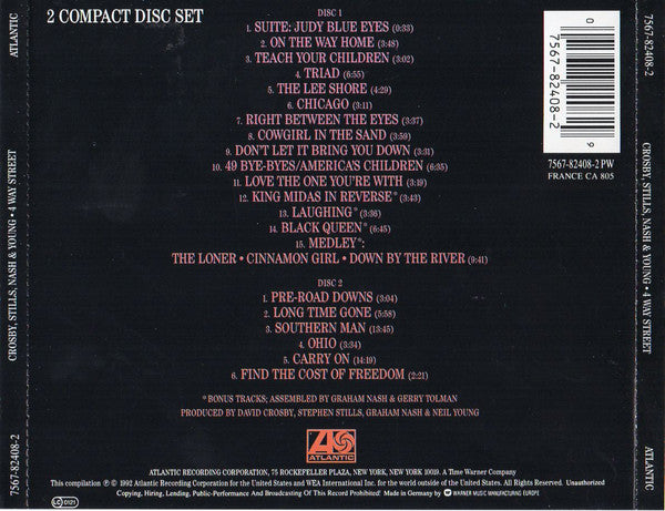 Crosby, Stills, Nash & Young : 4 Way Street (2xCD, Album, RE, RM, RP, Exp)