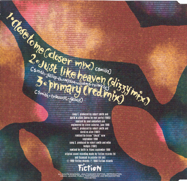 The Cure : Close To Me · Remix (CD, Single)