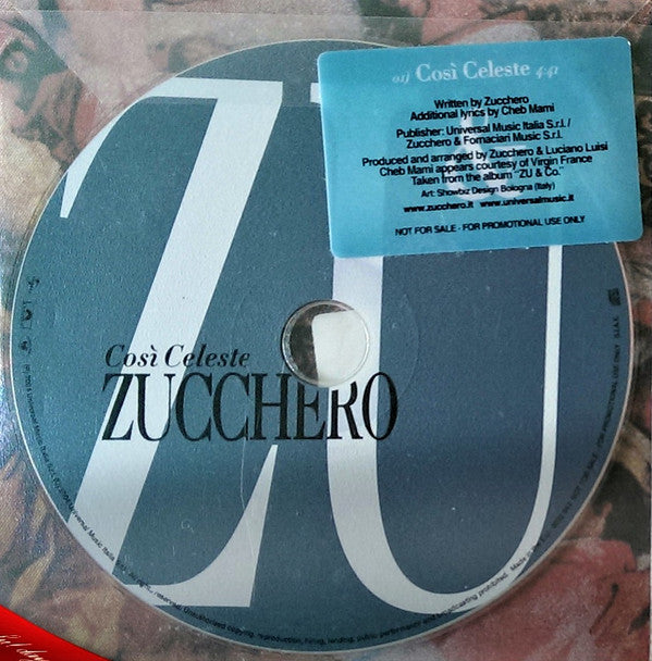 Zucchero With Cheb Mami : Così Celeste (CD, Promo)