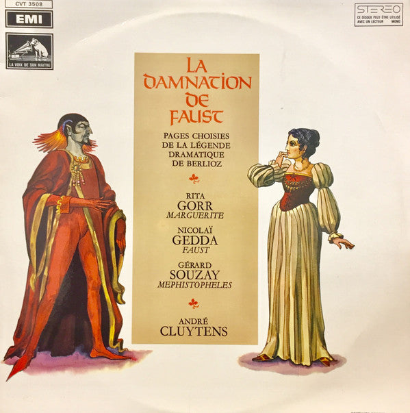Hector Berlioz, Rita Gorr, Nicolai Gedda, Gérard Souzay, André Cluytens : La Damnation De Faust – Pages Choisis de la Légende Dramatique de Berlioz (LP)