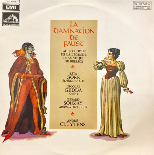 Hector Berlioz, Rita Gorr, Nicolai Gedda, Gérard Souzay, André Cluytens : La Damnation De Faust – Pages Choisis de la Légende Dramatique de Berlioz (LP)