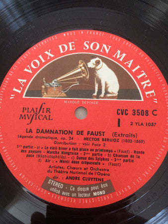 Hector Berlioz, Rita Gorr, Nicolai Gedda, Gérard Souzay, André Cluytens : La Damnation De Faust – Pages Choisis de la Légende Dramatique de Berlioz (LP)