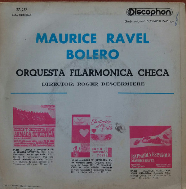Maurice Ravel : Bolero  (7")