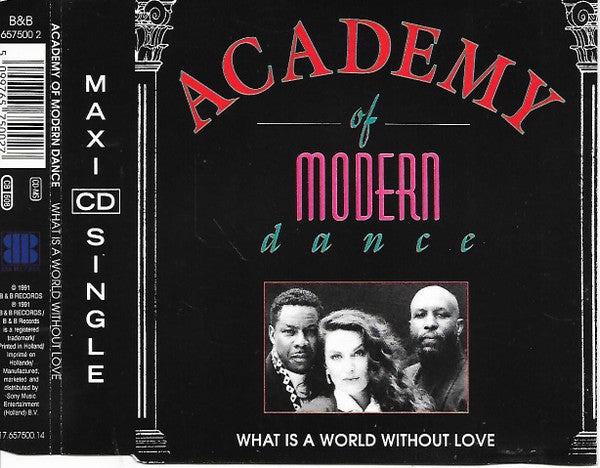 Academy Of Modern Dance : What Is A World Without Love (CD, Maxi)