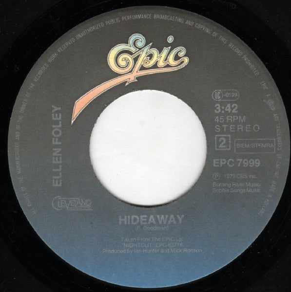 Ellen Foley : What's A Matter Baby (7", Single)