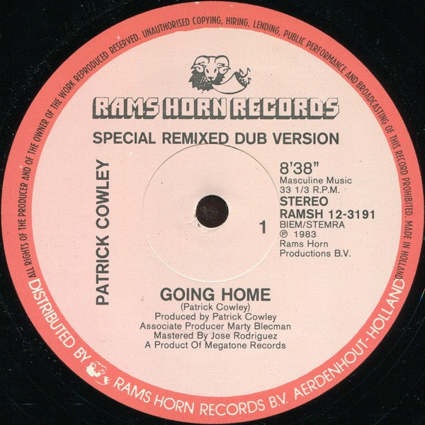 Patrick Cowley : Going Home / Tech-No-Logical World (12", Single)
