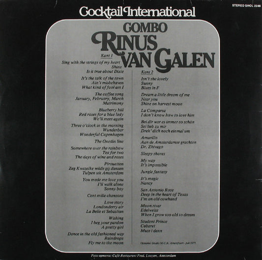 Rinus Van Galen Combo : Cocktail International (LP, Album, Gat)