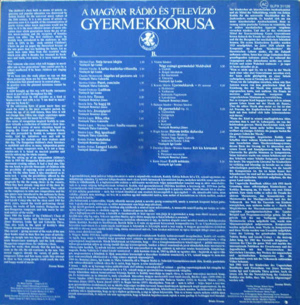 Magyar Rádió És Televízió Gyermekkara : A Magyar Rádió És Televízió Gyermekkórusa (LP, Album)