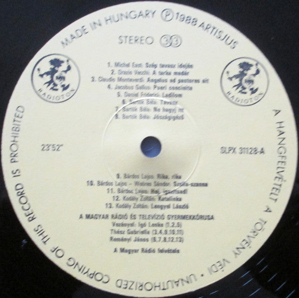 Magyar Rádió És Televízió Gyermekkara : A Magyar Rádió És Televízió Gyermekkórusa (LP, Album)