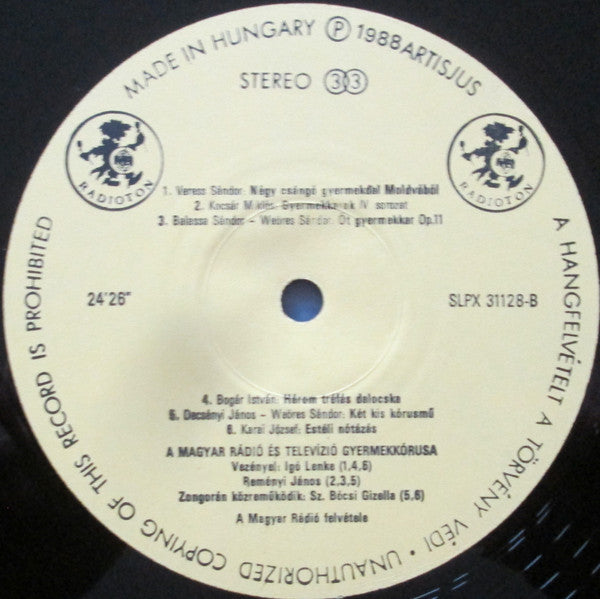 Magyar Rádió És Televízió Gyermekkara : A Magyar Rádió És Televízió Gyermekkórusa (LP, Album)