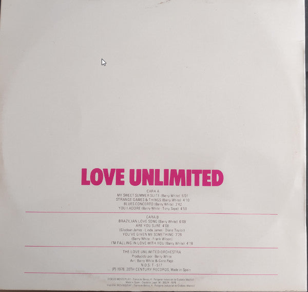 Love Unlimited Orchestra : My Sweet Summer Suite (LP, Album)
