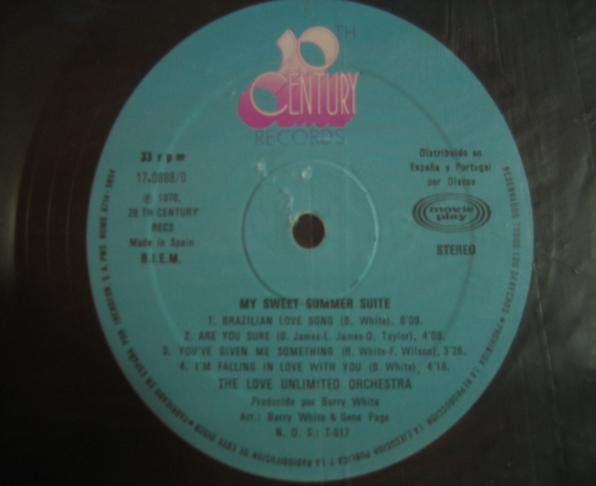 Love Unlimited Orchestra : My Sweet Summer Suite (LP, Album)