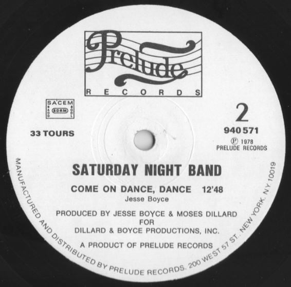Saturday Night Band : Come On Dance, Dance (LP, Album)