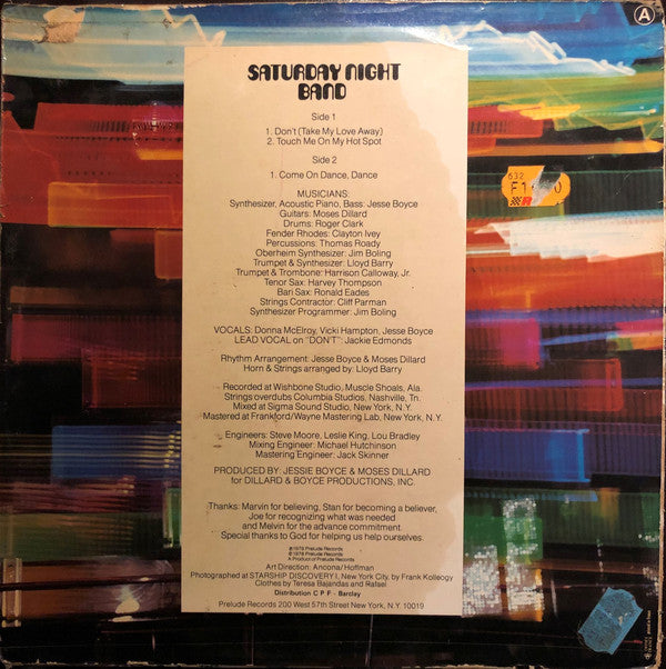 Saturday Night Band : Come On Dance, Dance (LP, Album)