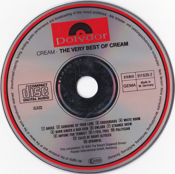 Cream (2) : Strange Brew - The Very Best Of Cream (CD, Comp, RE)