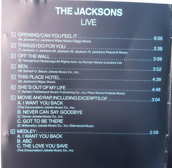 The Jacksons : Live (CD, Album, RE)