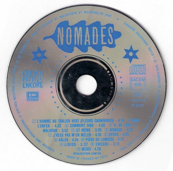 Guesch Patti & Encore : Nomades (CD, Album)