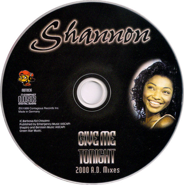Shannon : Give Me Tonight (2000 A.D. Mixes) (CD, Maxi)