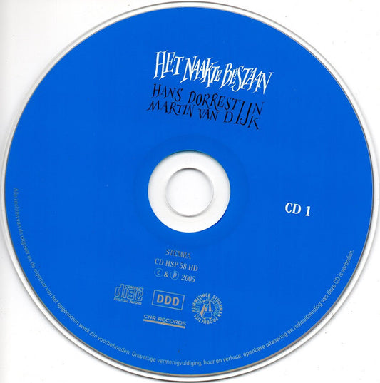 Hans Dorrestijn, Martin van Dijk : Het Naakte Bestaan (2xCD, Album)