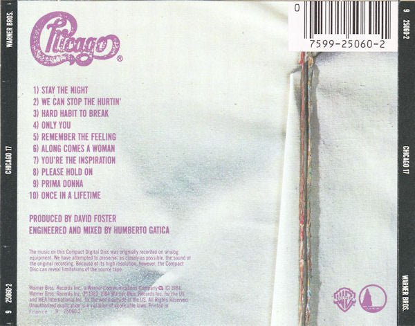 Chicago (2) : Chicago 17 (CD, Album, MPO)