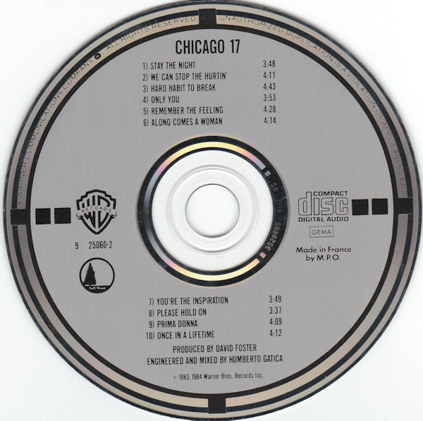 Chicago (2) : Chicago 17 (CD, Album, MPO)