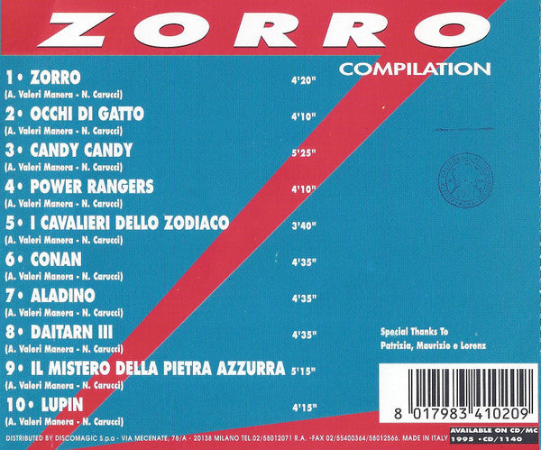 Unknown Artist : Zorro Compilation (CD, Comp)