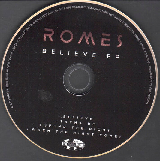 Romes : Believe EP (CD, EP)