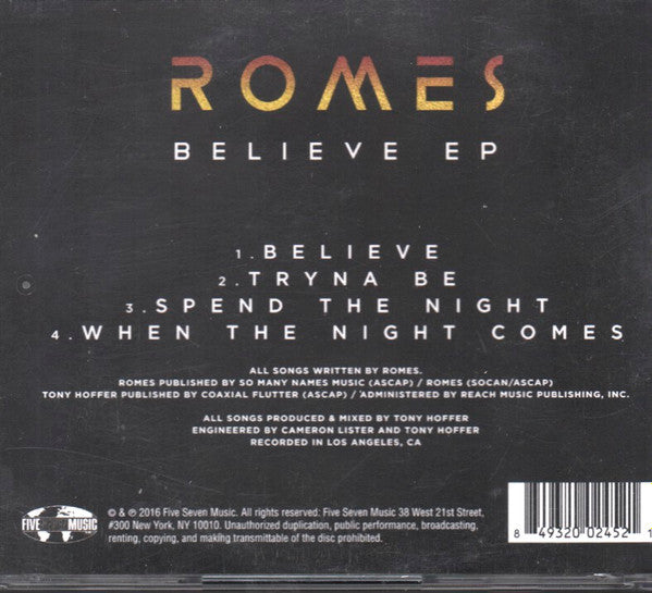Romes : Believe EP (CD, EP)