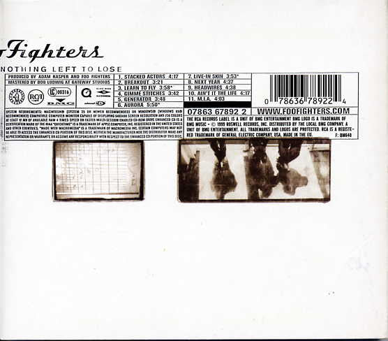 Foo Fighters : There Is Nothing Left To Lose (CD, Album, Enh, Dig)