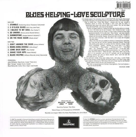 Love Sculpture : Blues Helping (LP, Album, RE)