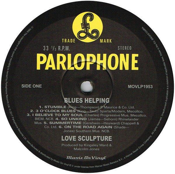 Love Sculpture : Blues Helping (LP, Album, RE)