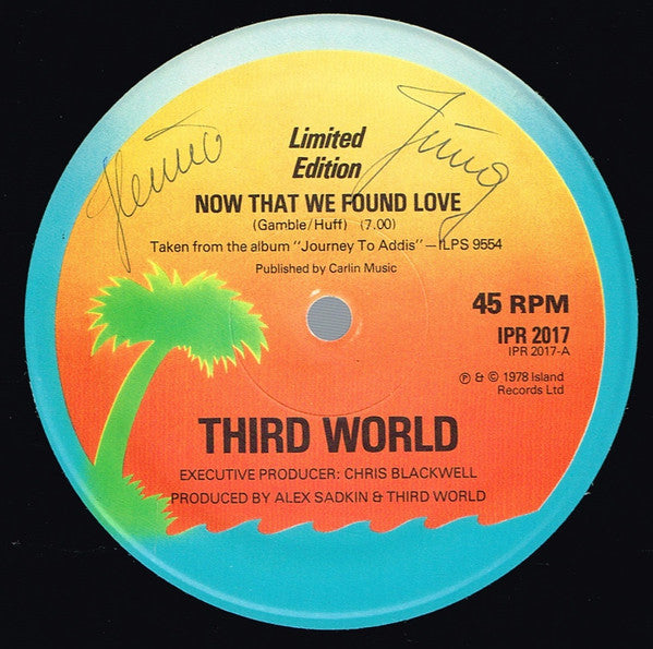Third World : Now That We Found Love (12", Single, Ltd)