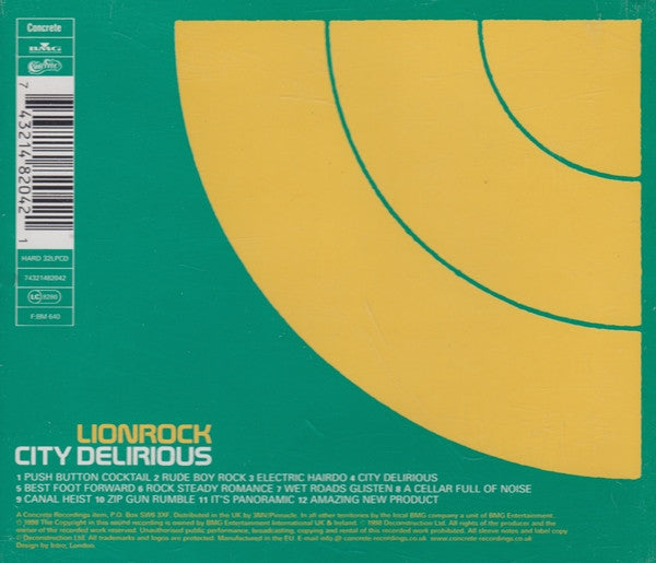 Lionrock : City Delirious (CD, Album)